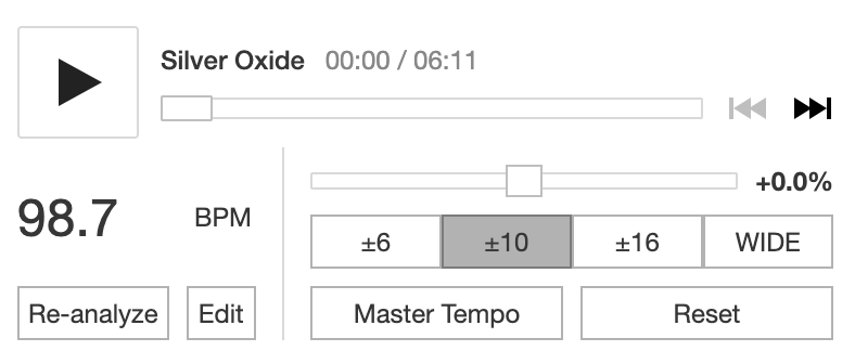 Bandcamp Tempo Adjust screenshot