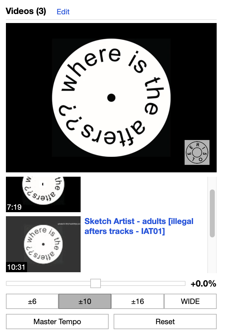Discogs Tempo Adjust screenshot